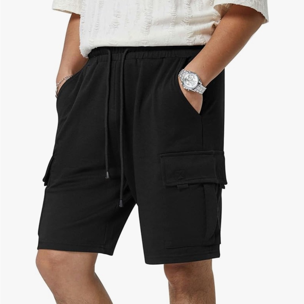 NEW Mens Casual Cargo Cotton Shorts
